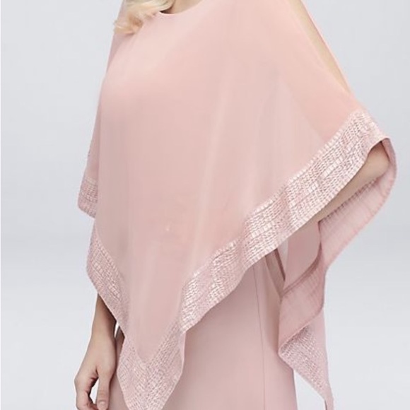 SLNY Fashion New York Jersey Cape Dress - Picture 3 of 11